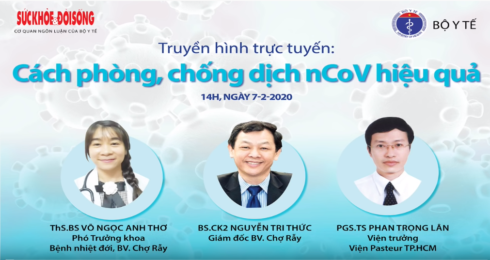 Truyền hình trực tuyến: “Cách phòng, chống dịch nCoV hiệu quả”